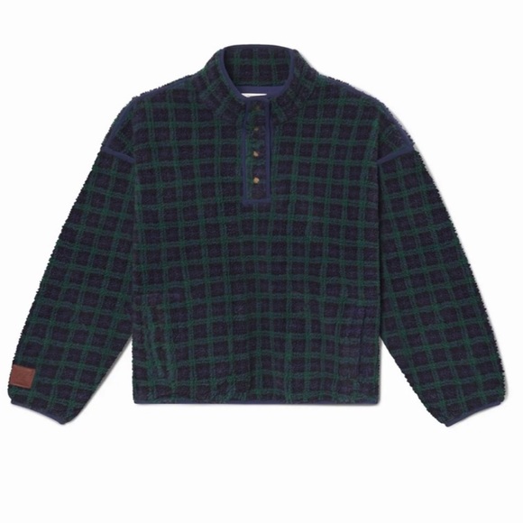 ELEVEN ELEVEN PLAID FLEECE PULLOVER
